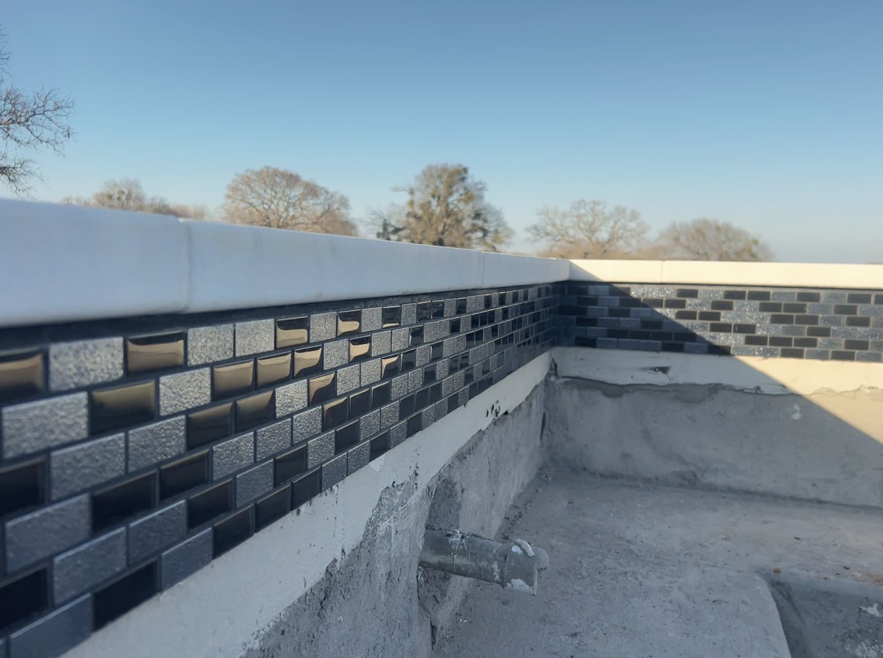 Raised Wall Tile & Coping — Tile & coping